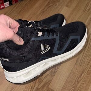 RBX Black and White Logo Knit Training Shoes